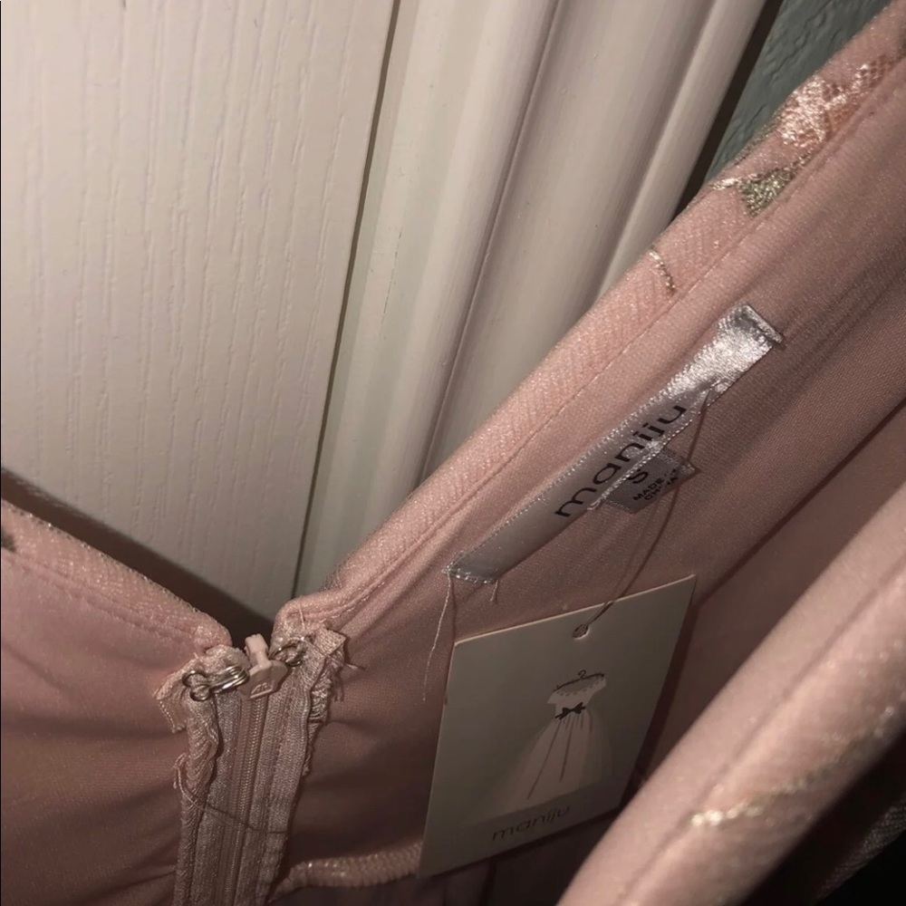 NWT Blush Floral Prom Dress - Picture 6 of 8